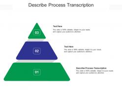 Describe process transcription ppt powerpoint presentation themes cpb
