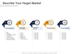 Describe your target market ppt powerpoint presentation portfolio slides