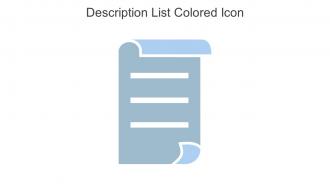 Description List Colored Icon In Powerpoint Pptx Png And Editable Eps Format