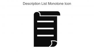 Description List Monotone Icon In Powerpoint Pptx Png And Editable Eps Format