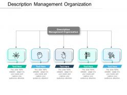 Description management organization ppt powerpoint presentation summary icon cpb