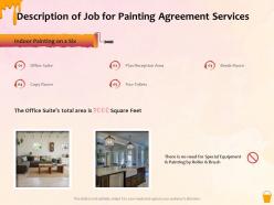 Description of job for painting agreement services ppt powerpoint presentation gallery objects