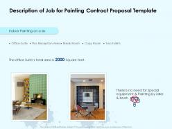 Description of job for painting contract proposal template ppt powerpoint outline