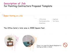 Description of job for painting contractors proposal template ppt powerpoint presentation icon show