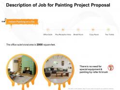 Description of job for painting project proposal ppt powerpoint presentation infographics