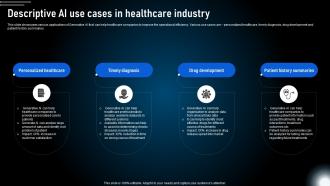 Descriptive Ai Use Cases In Healthcare Industry Generative Ai Technologies And Future AI SS V