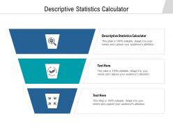 Descriptive statistics calculator ppt powerpoint presentation infographics mockup cpb