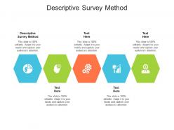 Descriptive survey method ppt powerpoint presentation guide cpb