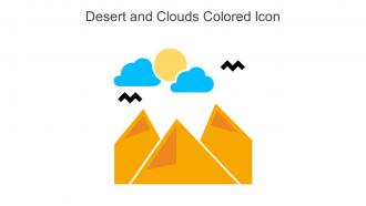 Desert And Clouds Colored Icon In Powerpoint Pptx Png And Editable Eps Format