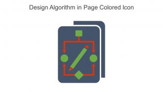 Design Algorithm In Page Colored Icon In Powerpoint Pptx Png And Editable Eps Format