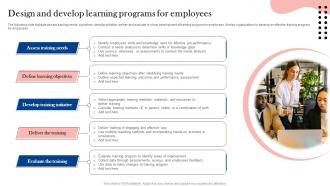 Design And Develop Learning Programs For Employees