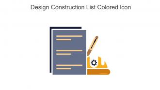Design Construction List Colored Icon In Powerpoint Pptx Png And Editable Eps Format