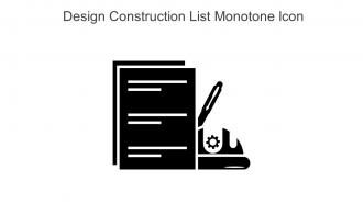 Design Construction List Monotone Icon In Powerpoint Pptx Png And Editable Eps Format