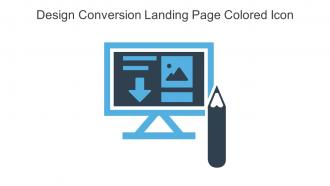 Design Conversion Landing Page Colored Icon In Powerpoint Pptx Png And Editable Eps Format