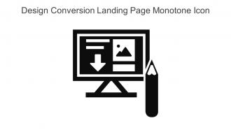 Design Conversion Landing Page Monotone Icon In Powerpoint Pptx Png And Editable Eps Format