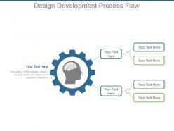Design development process flow powerpoint slide template