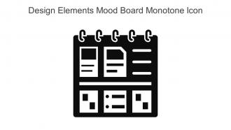 Design Elements Mood Board Monotone Icon In Powerpoint Pptx Png And Editable Eps Format