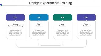 Design Experiments Training Ppt Powerpoint Presentation Outline Visual Aids Cpb
