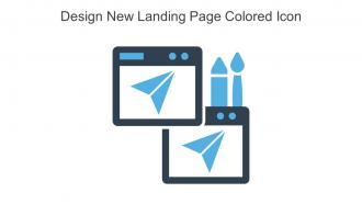Design New Landing Page Colored Icon In Powerpoint Pptx Png And Editable Eps Format