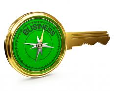 Design of business key stock photo