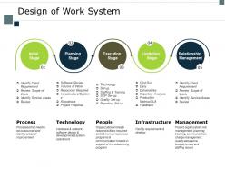 Design of work system process ppt powerpoint presentation slides brochure