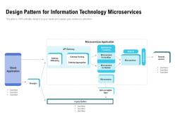 Design pattern for information technology microservices