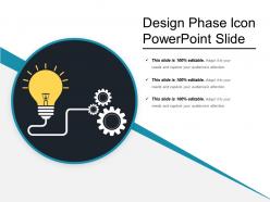 Design phase icon powerpoint slide