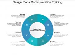 Design plans communication training ppt powerpoint presentation infographics cpb