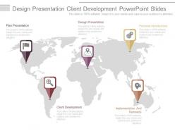 Design presentation client development powerpoint slides