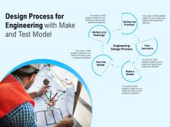 Design process for engineering with make and test model