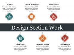 Design section work ppt slide design