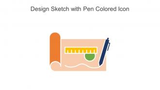 Design Sketch With Pen Colored Icon In Powerpoint Pptx Png And Editable Eps Format