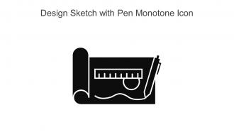 Design Sketch With Pen Monotone Icon In Powerpoint Pptx Png And Editable Eps Format