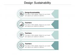 Design sustainability ppt powerpoint presentation summary good cpb