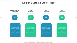 Design Systems Stock Price In Powerpoint And Google Slides Cpb