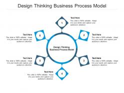 Design thinking business process model ppt powerpoint presentation visual aids pictures cpb