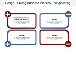 Design thinking business process reengineering ppt powerpoint presentation portfolio graphics cpb