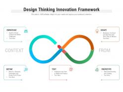 Design thinking innovation framework