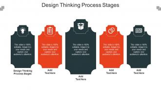 Design Thinking Process Stages Ppt Powerpoint Presentation Slides File Formats Cpb