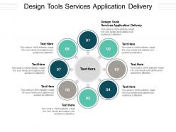 Design tools services application delivery ppt powerpoint presentation show cpb