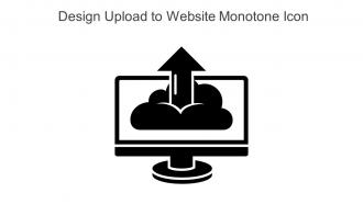 Design Upload To Website Monotone Icon In Powerpoint Pptx Png And Editable Eps Format