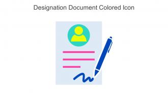 Designation Document Colored Icon In Powerpoint Pptx Png And Editable Eps Format