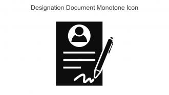 Designation Document Monotone Icon In Powerpoint Pptx Png And Editable Eps Format