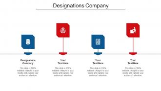 Designations Company Ppt Powerpoint Presentation Infographic Template Format Ideas Cpb