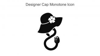 Designer Cap Monotone Icon In Powerpoint Pptx Png And Editable Eps Format