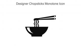 Designer Chopsticks Monotone Icon In Powerpoint Pptx Png And Editable Eps Format