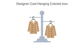 Designer Coat Hanging Colored Icon In Powerpoint Pptx Png And Editable Eps Format