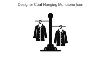 Designer Coat Hanging Monotone Icon In Powerpoint Pptx Png And Editable Eps Format