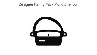 Designer Fanny Pack Monotone Icon In Powerpoint Pptx Png And Editable Eps Format