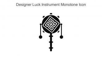 Designer Luck Instrument Monotone Icon In Powerpoint Pptx Png And Editable Eps Format